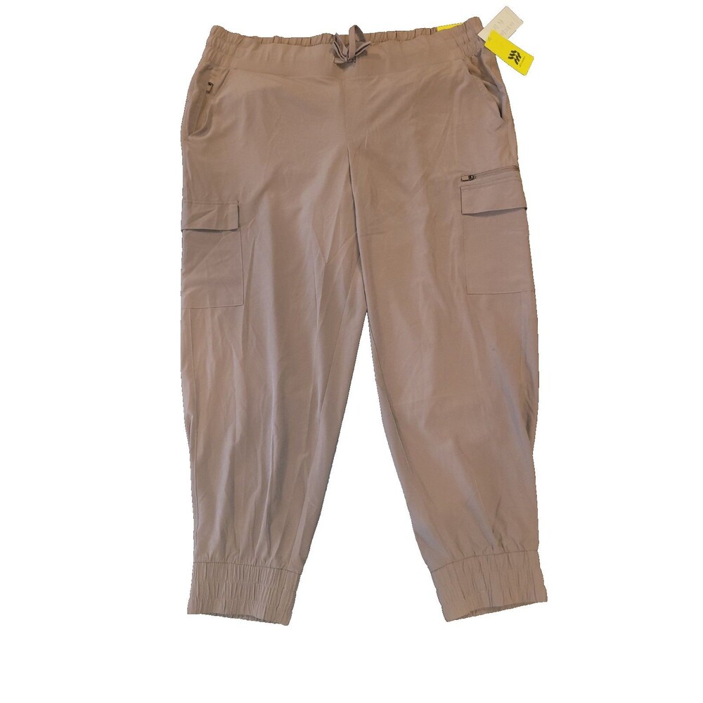 All In Motion Dressy Cargo Pants, Mocha, Size XXL